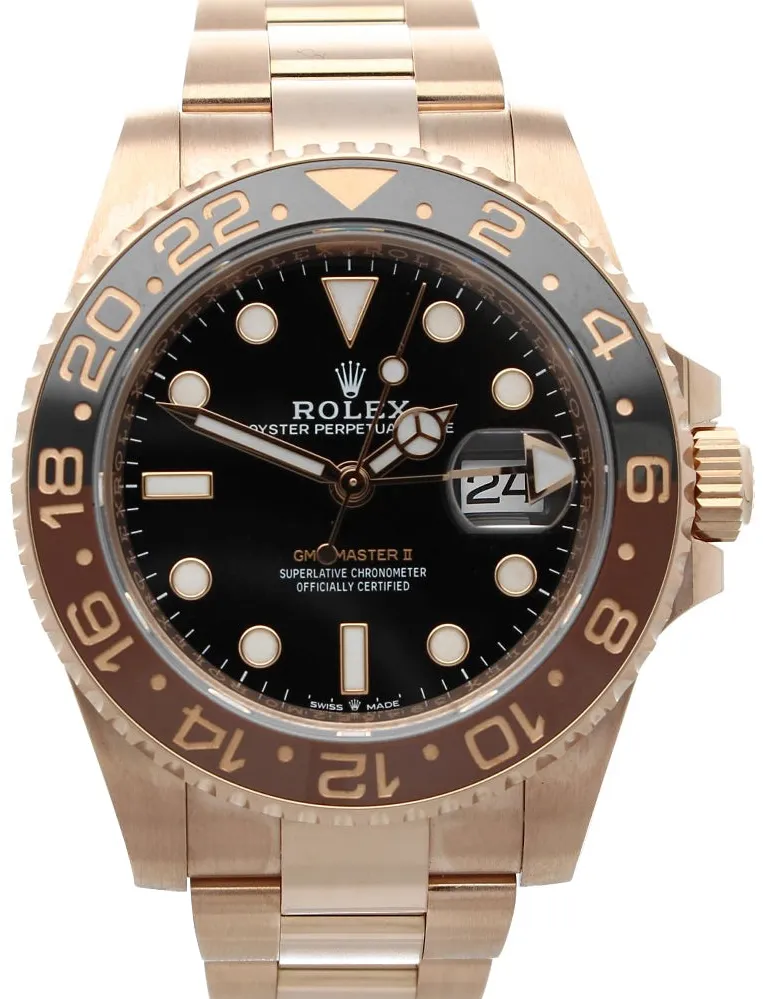 Rolex GMT-Master II 126715CHNR-0001 40mm Everose gold Black