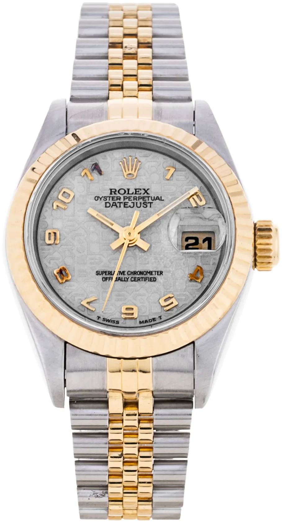 Rolex Lady-Datejust 69173 26mm Yellow gold and stainless steel •