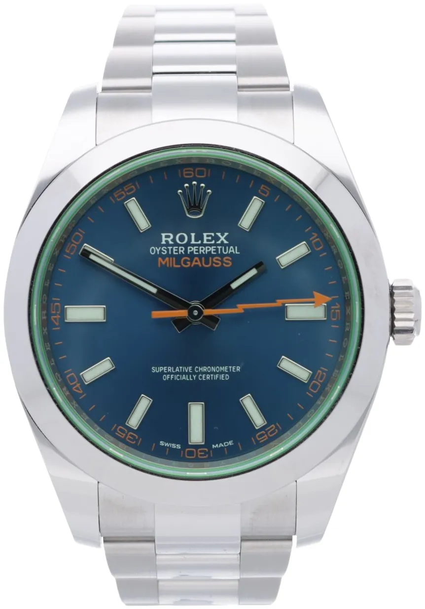 Rolex Milgauss 116400GV-0002 40mm Stainless steel Blue