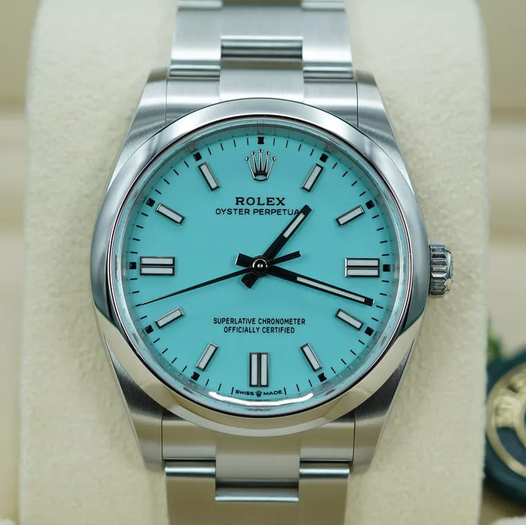Rolex Oyster Perpetual 126000-0006 36mm Stainless steel Turquoise