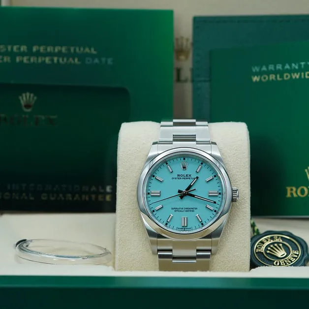 Rolex Oyster Perpetual 126000-0006 36mm Stainless steel Turquoise 7