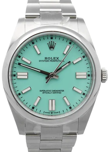 Rolex Oyster Perpetual 41 41mm Stainless steel Turquoise