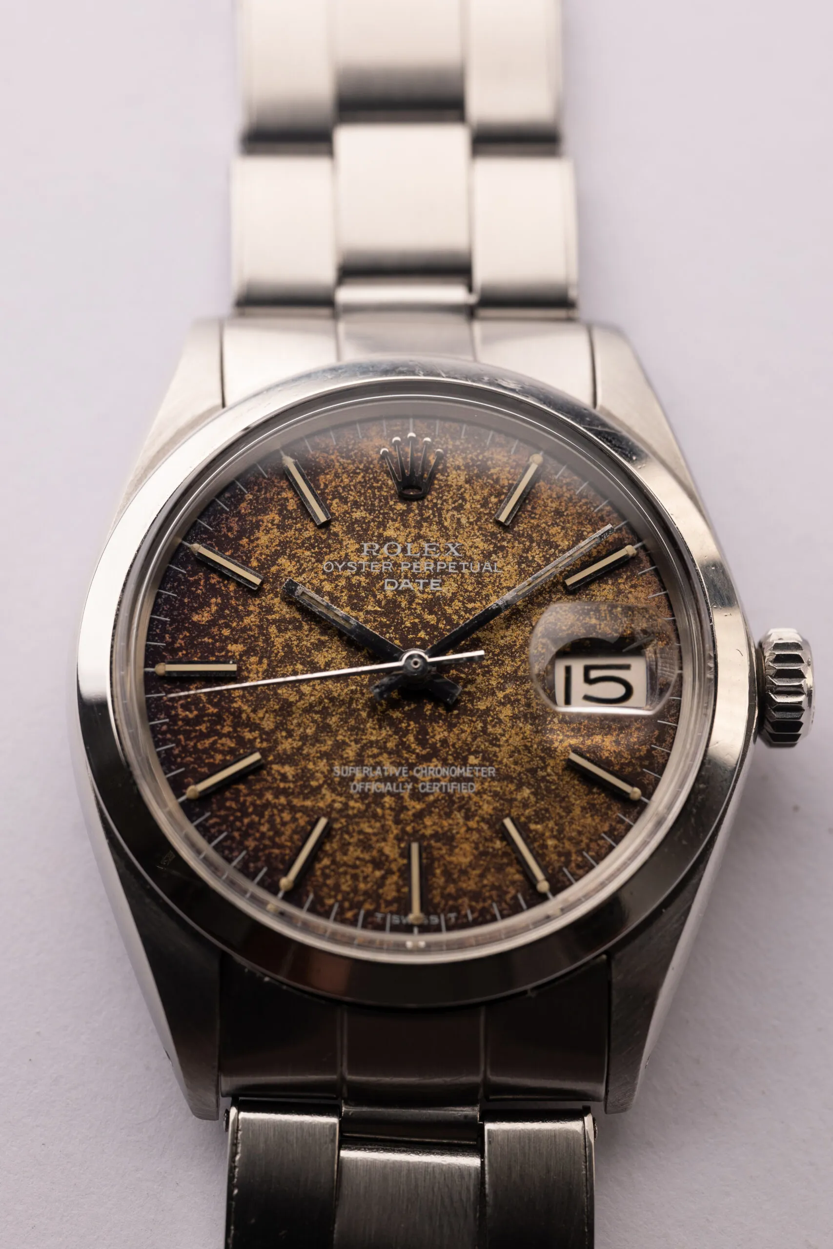 Rolex Oyster Perpetual Date 1500 34mm Brown 2