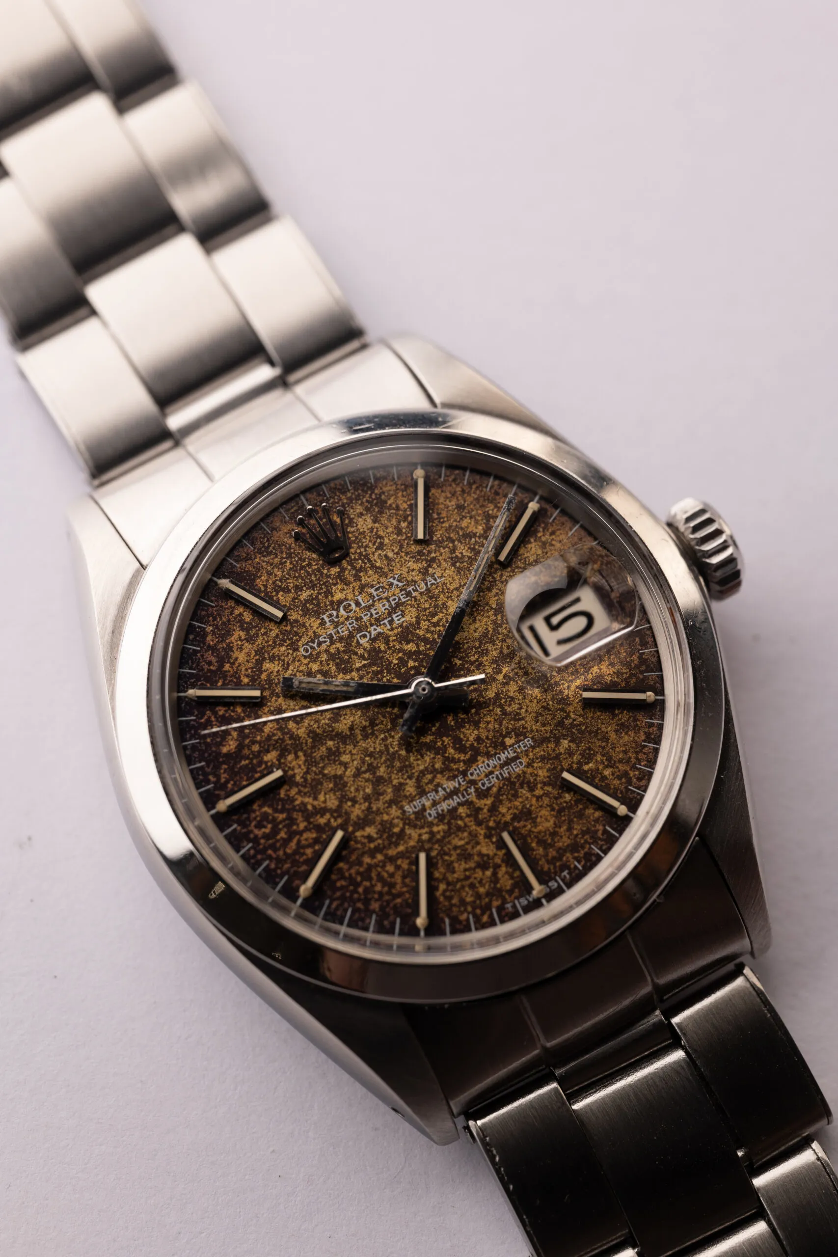 Rolex Oyster Perpetual Date 1500 34mm Brown 3