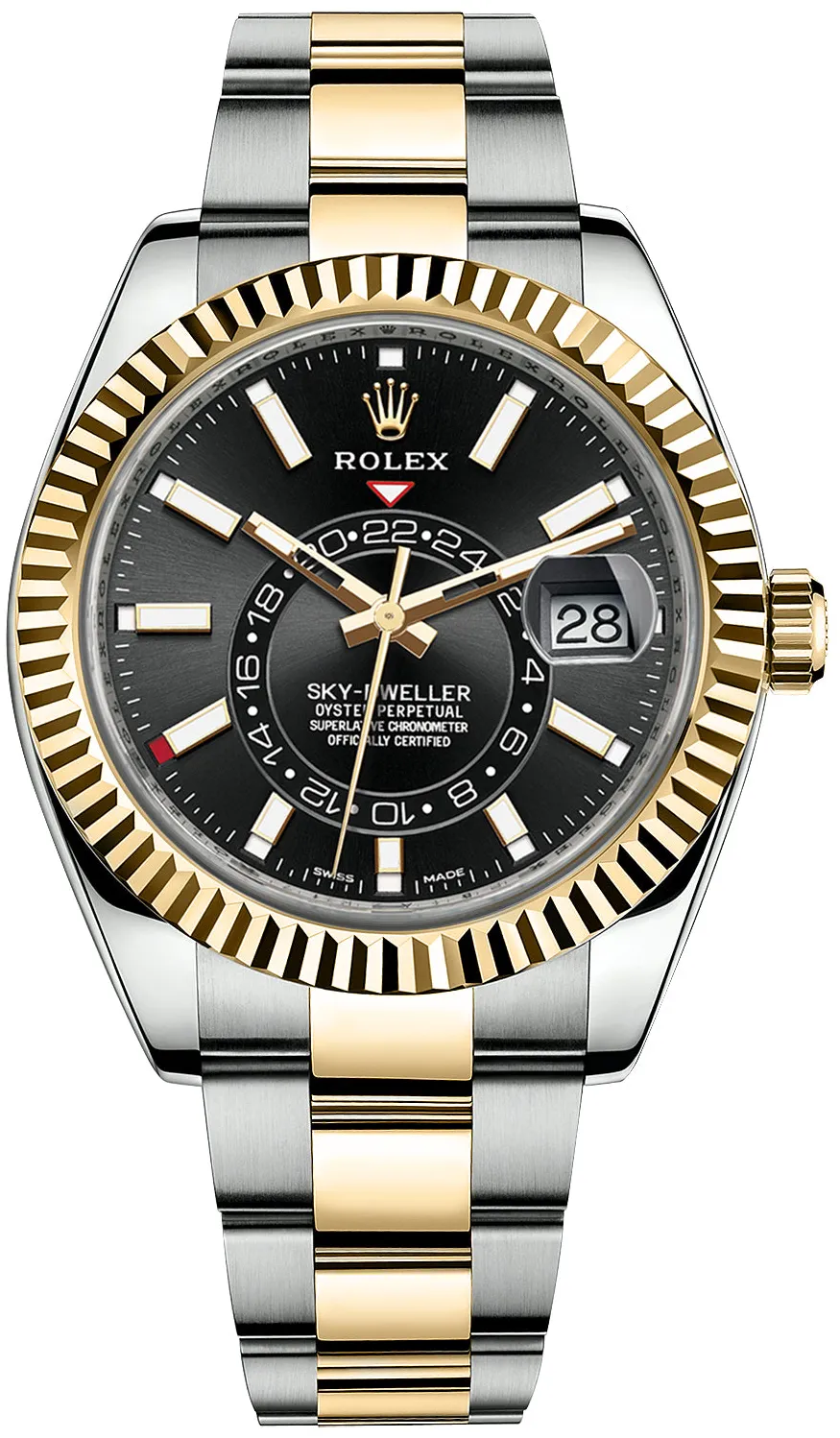 Rolex Sky-Dweller 326933-0002 42mm Yellow gold and stainless steel Black 1