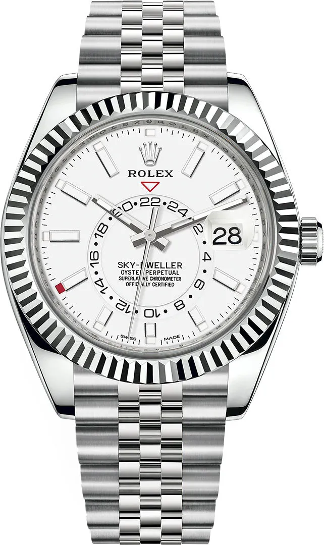 Rolex Sky-Dweller 326934-0002 42mm Stainless steel White