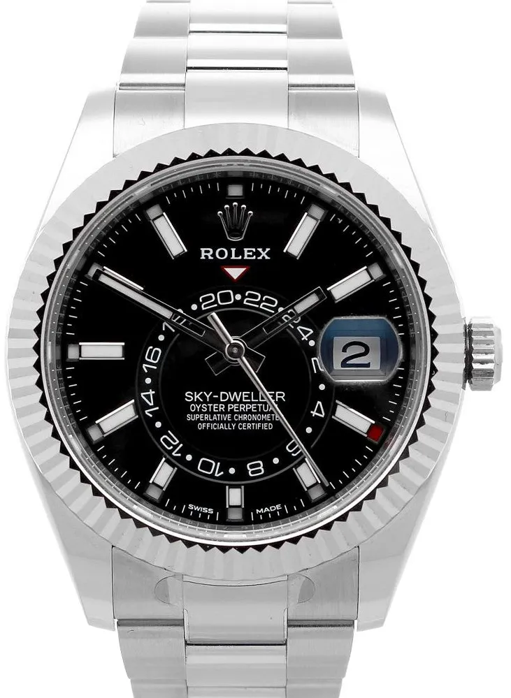 Rolex Sky-Dweller 326934-0005 42mm Stainless steel Black