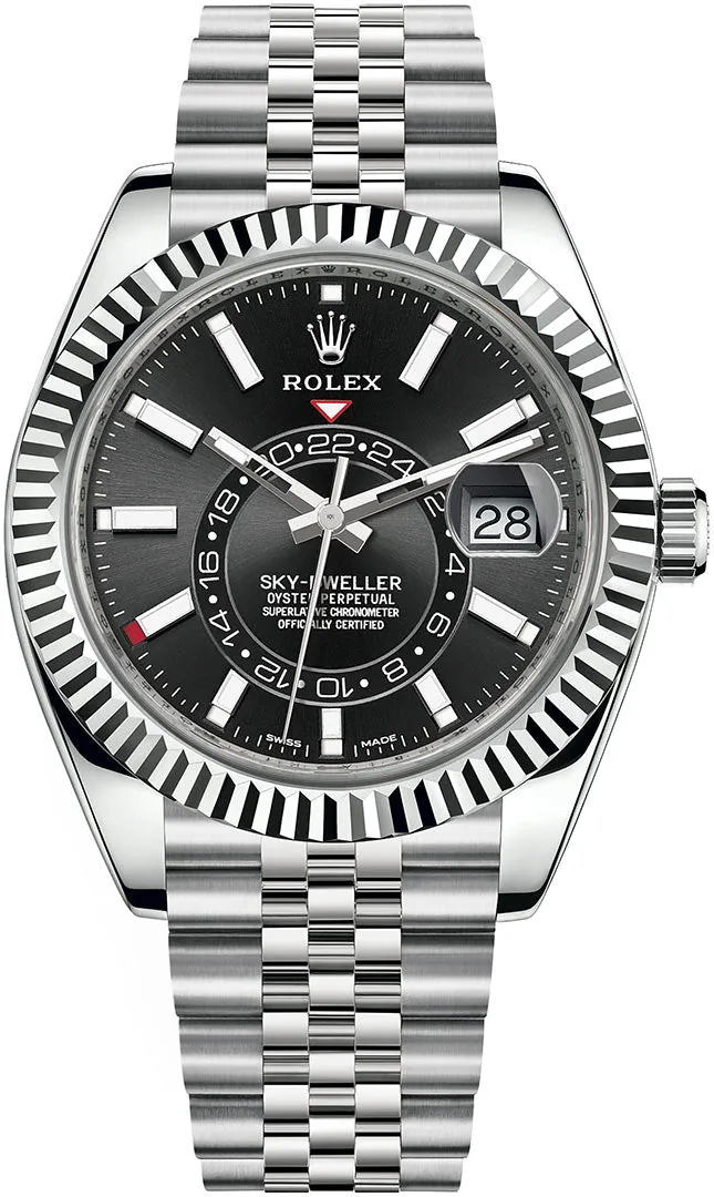 Rolex Sky-Dweller 326934-0006 42mm Stainless steel Black