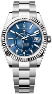 Rolex Sky-Dweller 336934-0005 White gold and Stainless steel Blue