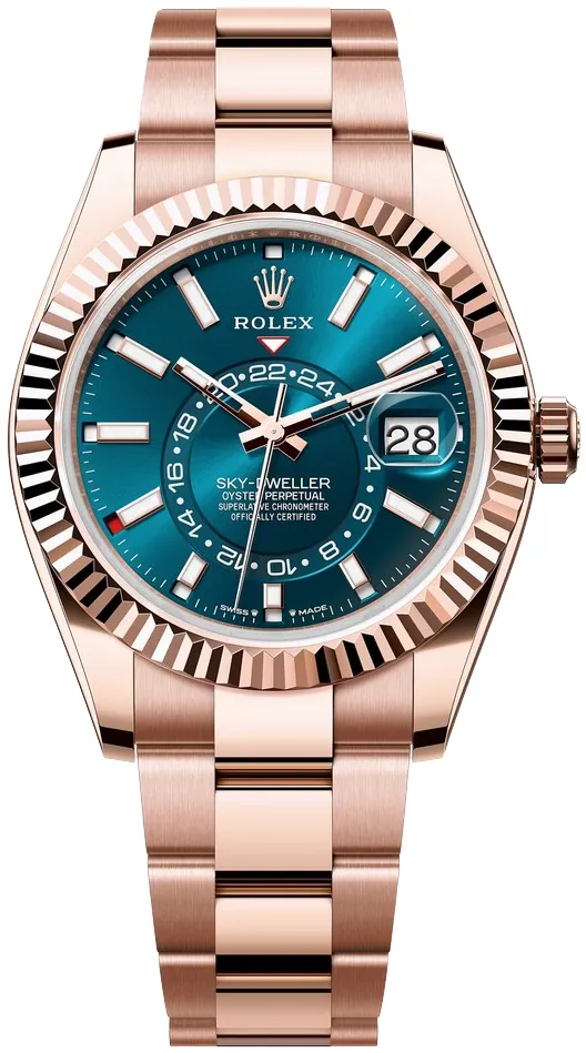 Rolex Sky-Dweller 336935-0001 42mm Everose gold Blue and Green