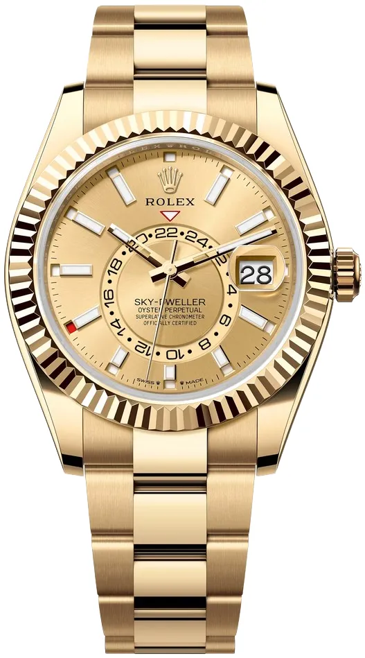 Rolex Sky-Dweller 336938-0001 42mm Yellow gold Champagne