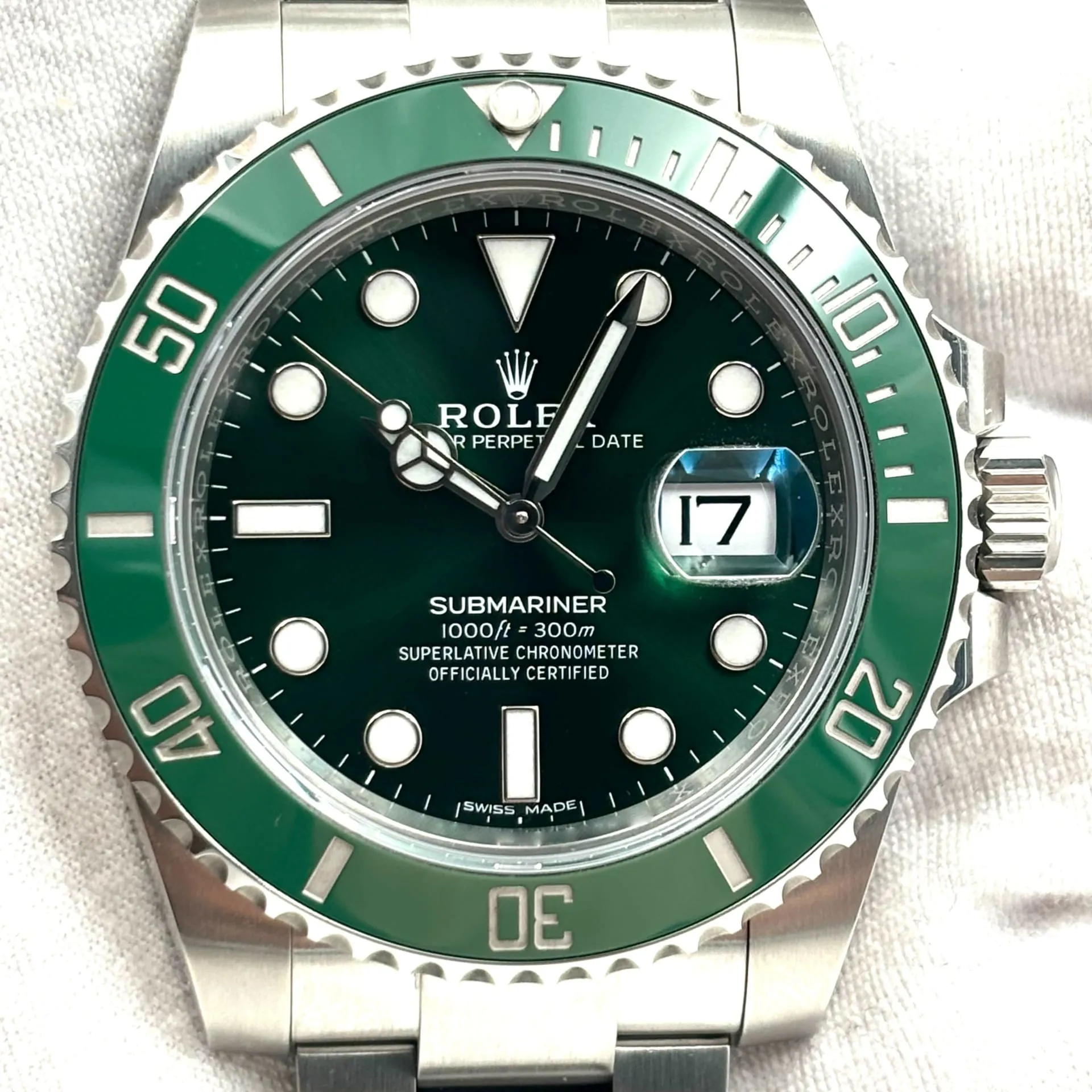 Rolex Submariner 116610LV 40mm Steel Green