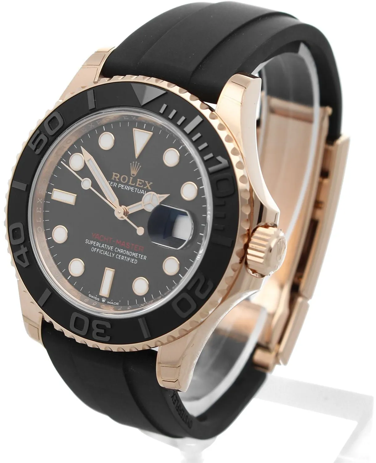 Rolex Yacht-Master 126655-0002 40mm Everose gold Black 1