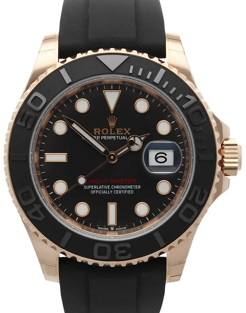 Rolex Yacht-Master 126655-0002 40mm Everose gold Black