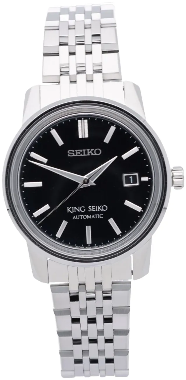 Seiko King Seiko SJE091J1 38.5mm Stainless steel Black