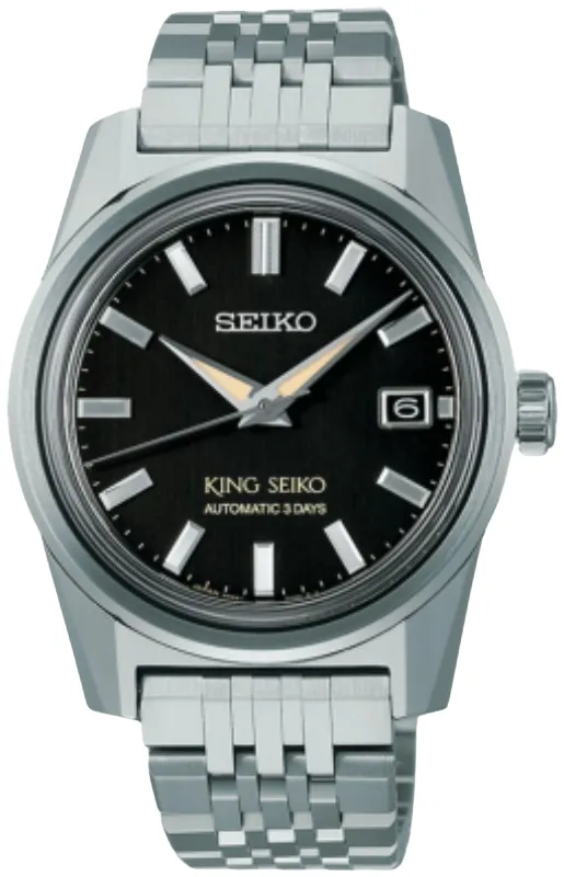 Seiko King Seiko SPB387J1 nullmm Stainless steel Black