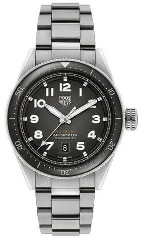 TAG Heuer Autavia WBE5114.EB0173 42mm Stainless steel Black