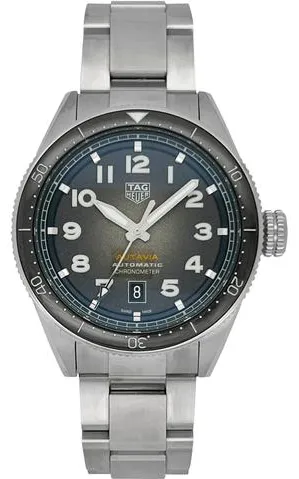 TAG Heuer Autavia WBE5114.EB0173 42mm Stainless steel Black