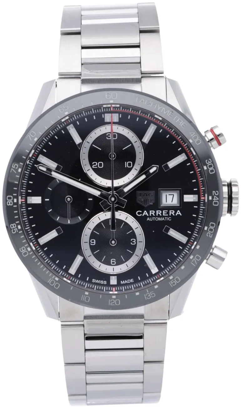 TAG Heuer Carrera Calibre 16 CBM2110.BA0651 41mm Stainless steel Black