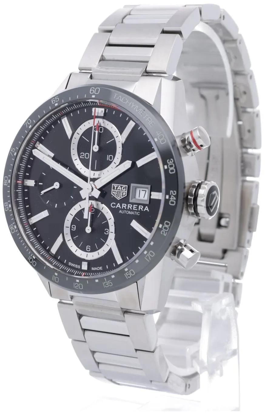 TAG Heuer Carrera Calibre 16 CBM2110.BA0651 41mm Stainless steel Black 1