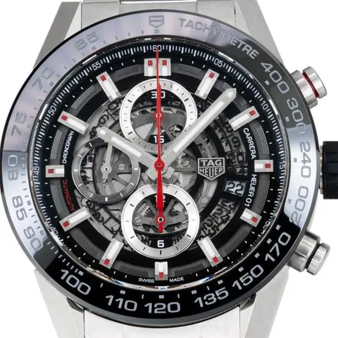 TAG Heuer Carrera CAR2A1W.BA0703 45mm Stainless steel Skeleton