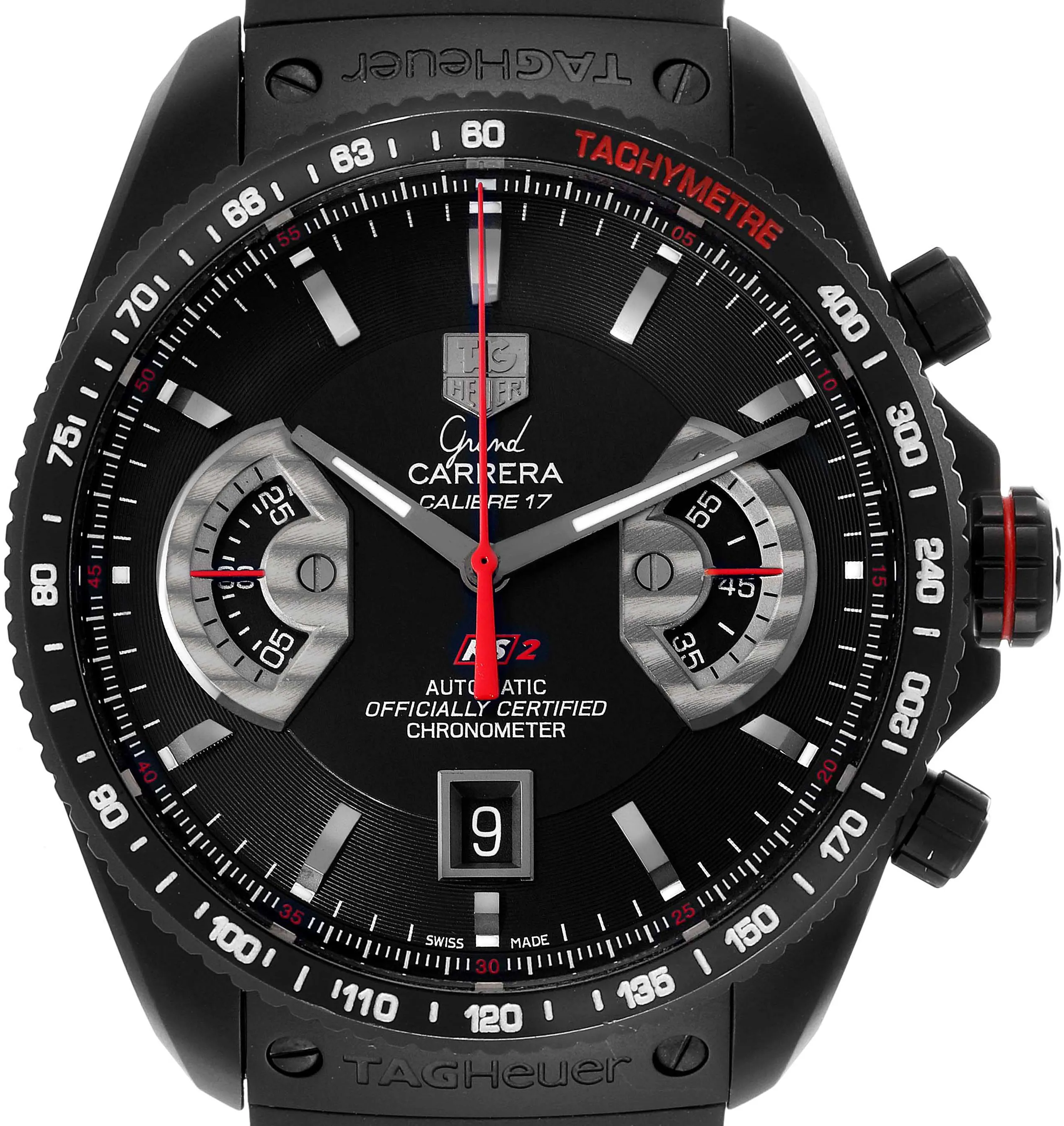 TAG Heuer Carrera CAV518B.FT6016 43mm Titanium and PVD Black