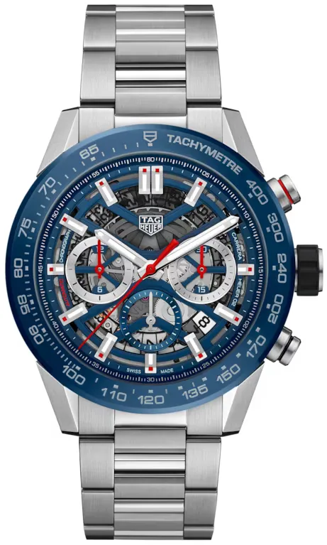 TAG Heuer Carrera CBG2A11.BA0654 45mm Stainless steel Blue 1