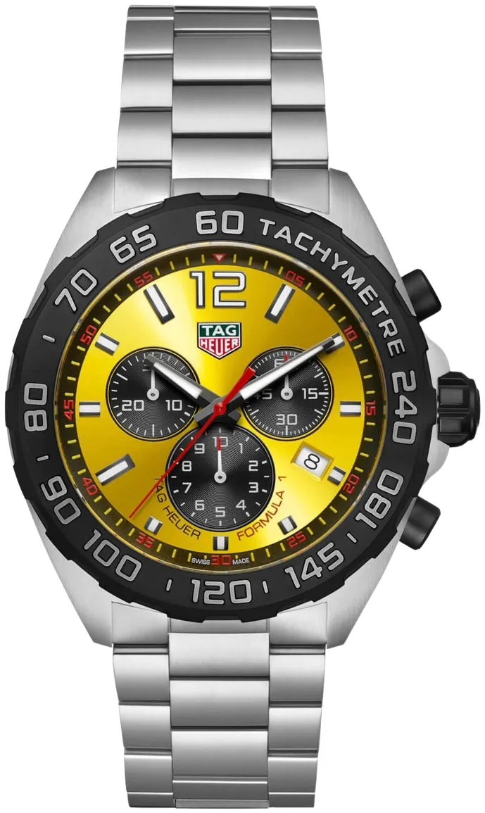 TAG Heuer Formula 1 CAZ101AM.BA0842 43mm Stainless steel Yellow