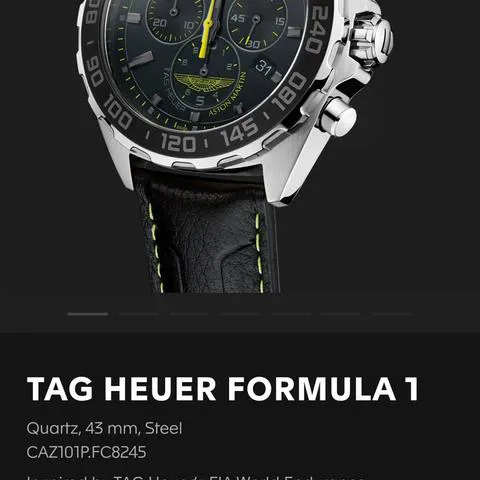 TAG Heuer Formula 1 CAZ101P.FC8245 43mm Stainless steel Black 1