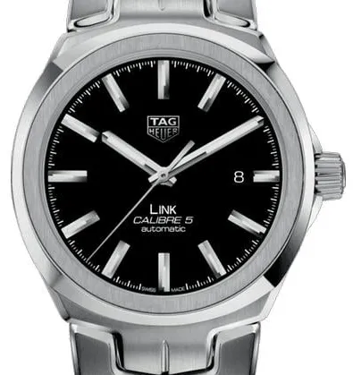 TAG Heuer Link Calibre 5 WBC2110.BA0603 41mm Stainless steel Black