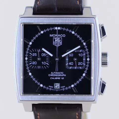 TAG Heuer Monaco CAW2110 39mm Stainless steel Black