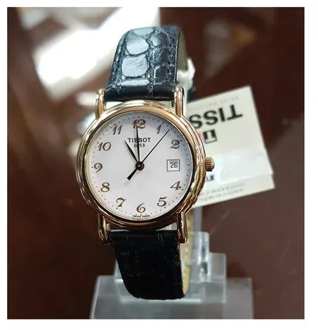 Tissot Carson T71.3.129.12 26.5mm Yellow gold White