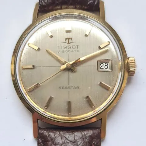 Tissot Heritage Visodate 34mm Gold-plated Silver