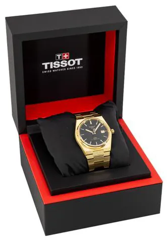 Tissot PRX T137.407.33.051.00 39.5mm Yellow gold and Stainless steel Black 3