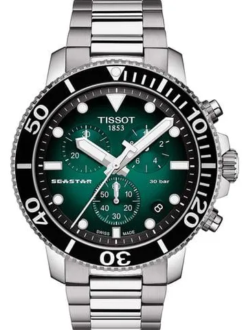 Tissot Seastar T1204171109101 46mm Stainless steel Black