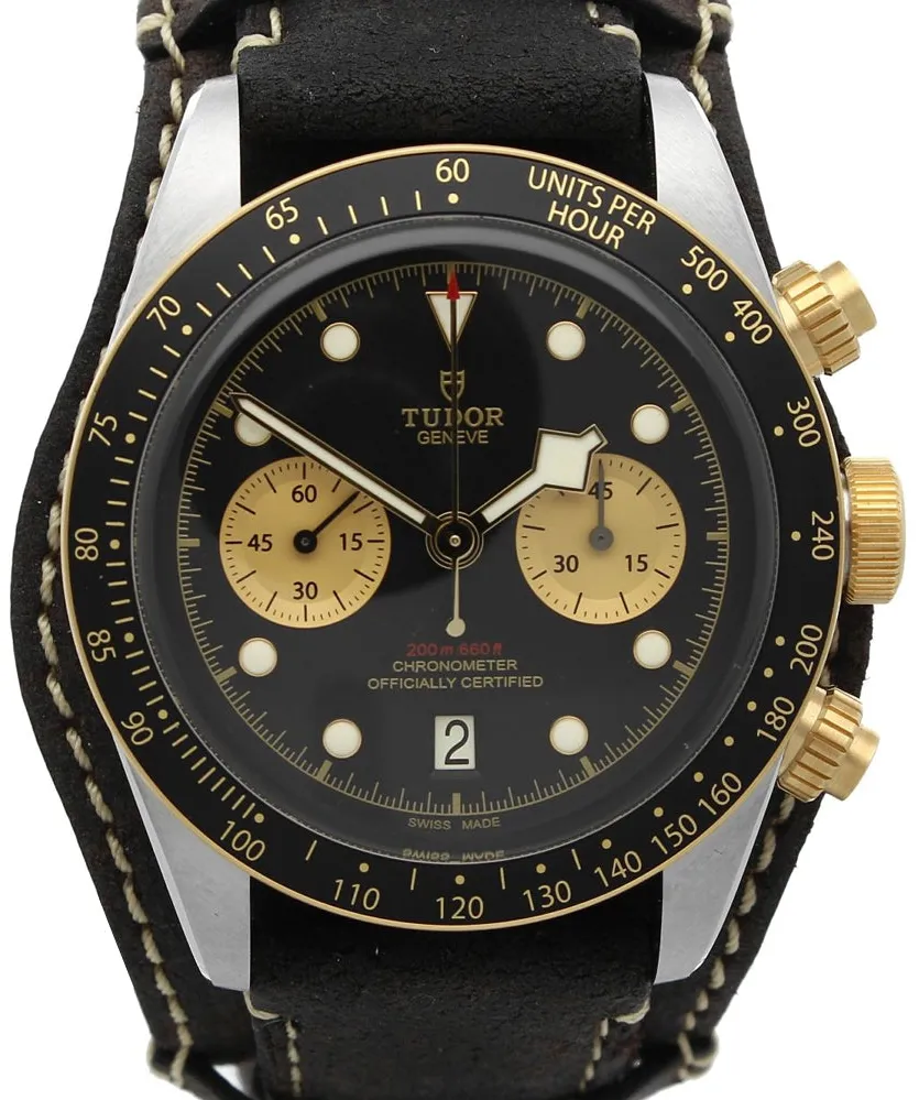 Tudor Black Bay Chrono M79363N-0002 41mm Yellow gold and stainless steel Black