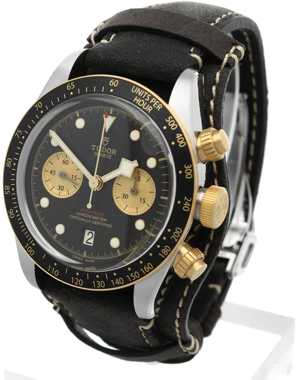Tudor Black Bay Chrono M79363N-0002 41mm Yellow gold and stainless steel Black 1