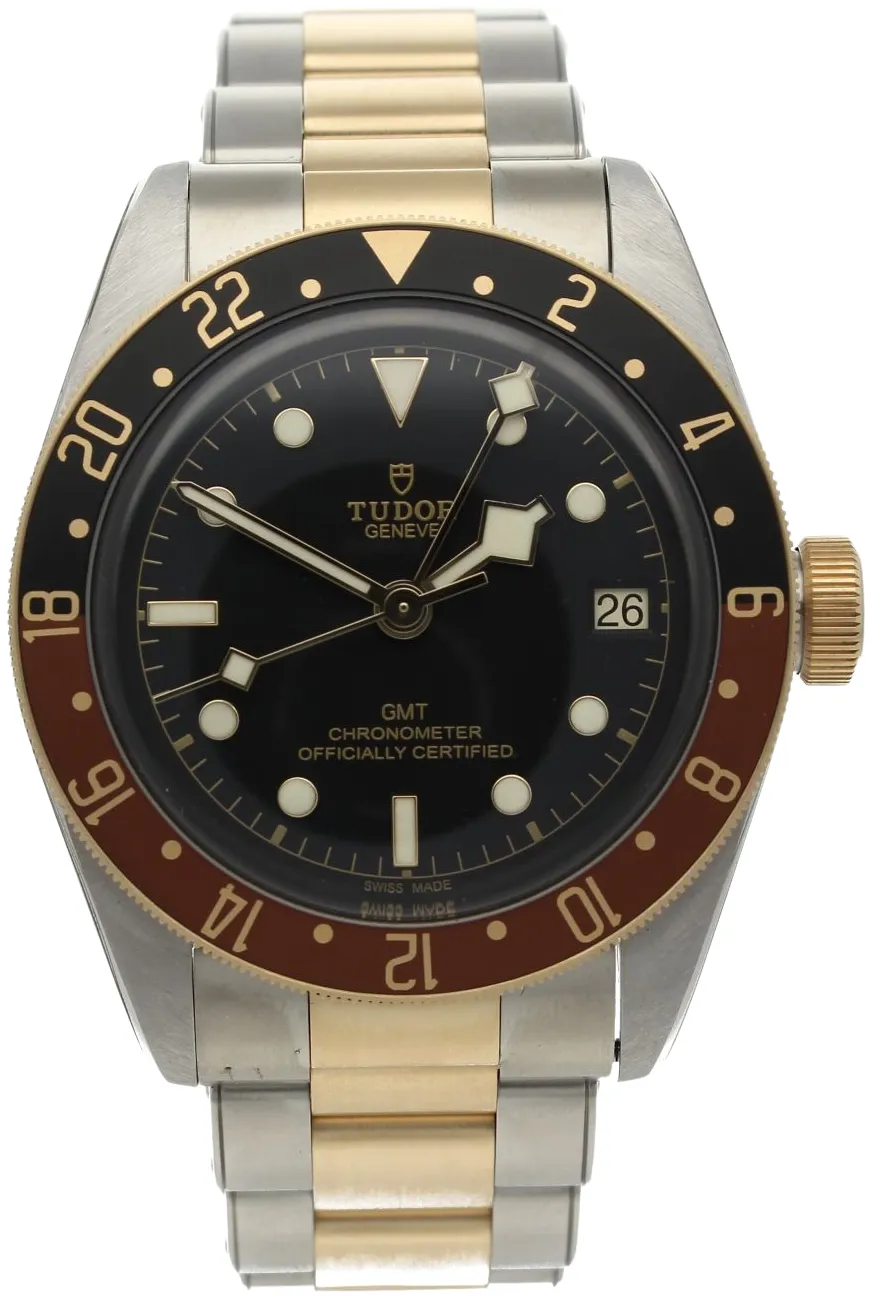 Tudor Black Bay M79833MN-0001 41mm Yellow gold and stainless steel Black