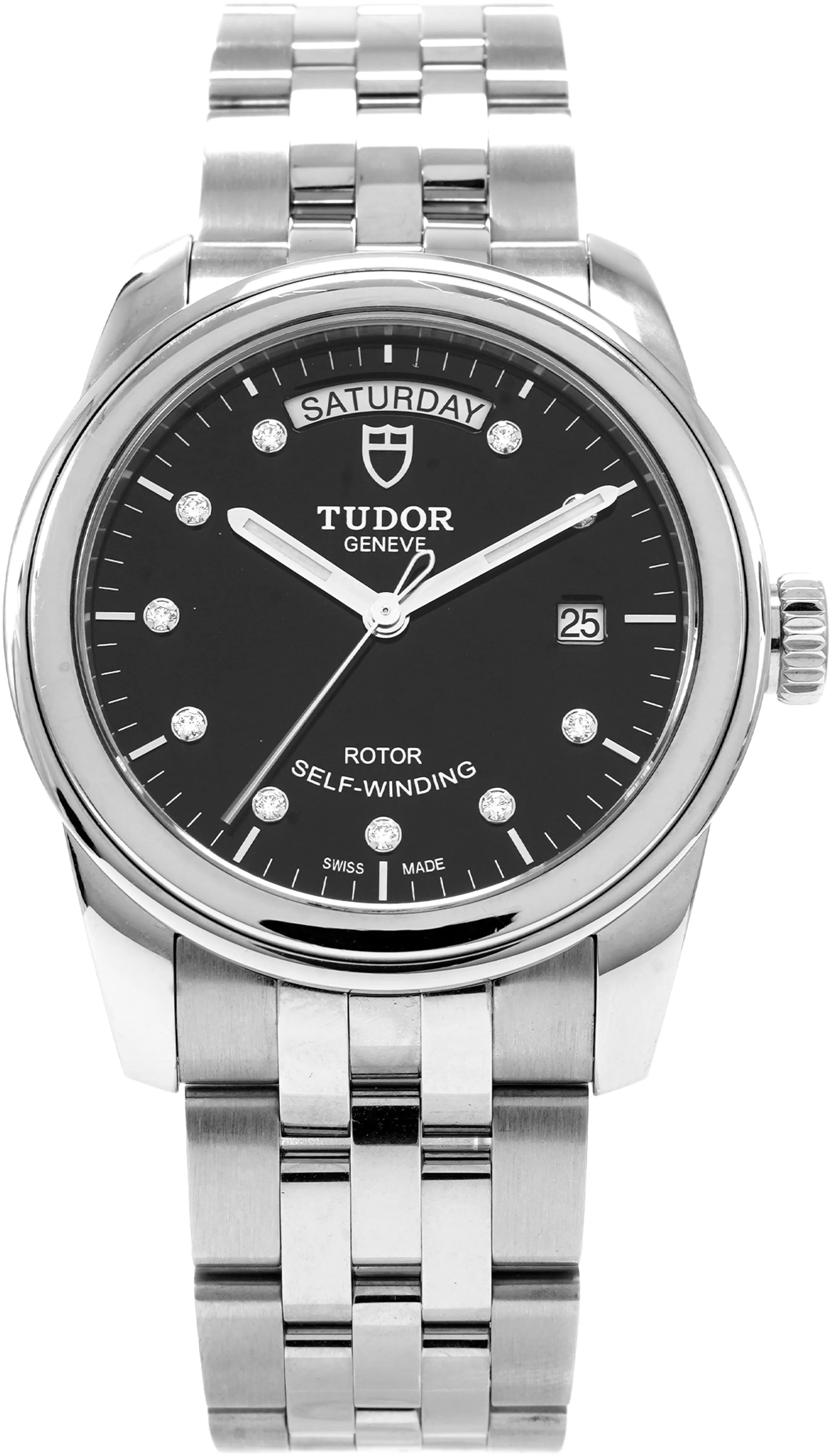 Tudor Glamour 56000-0008 39mm Stainless steel Black