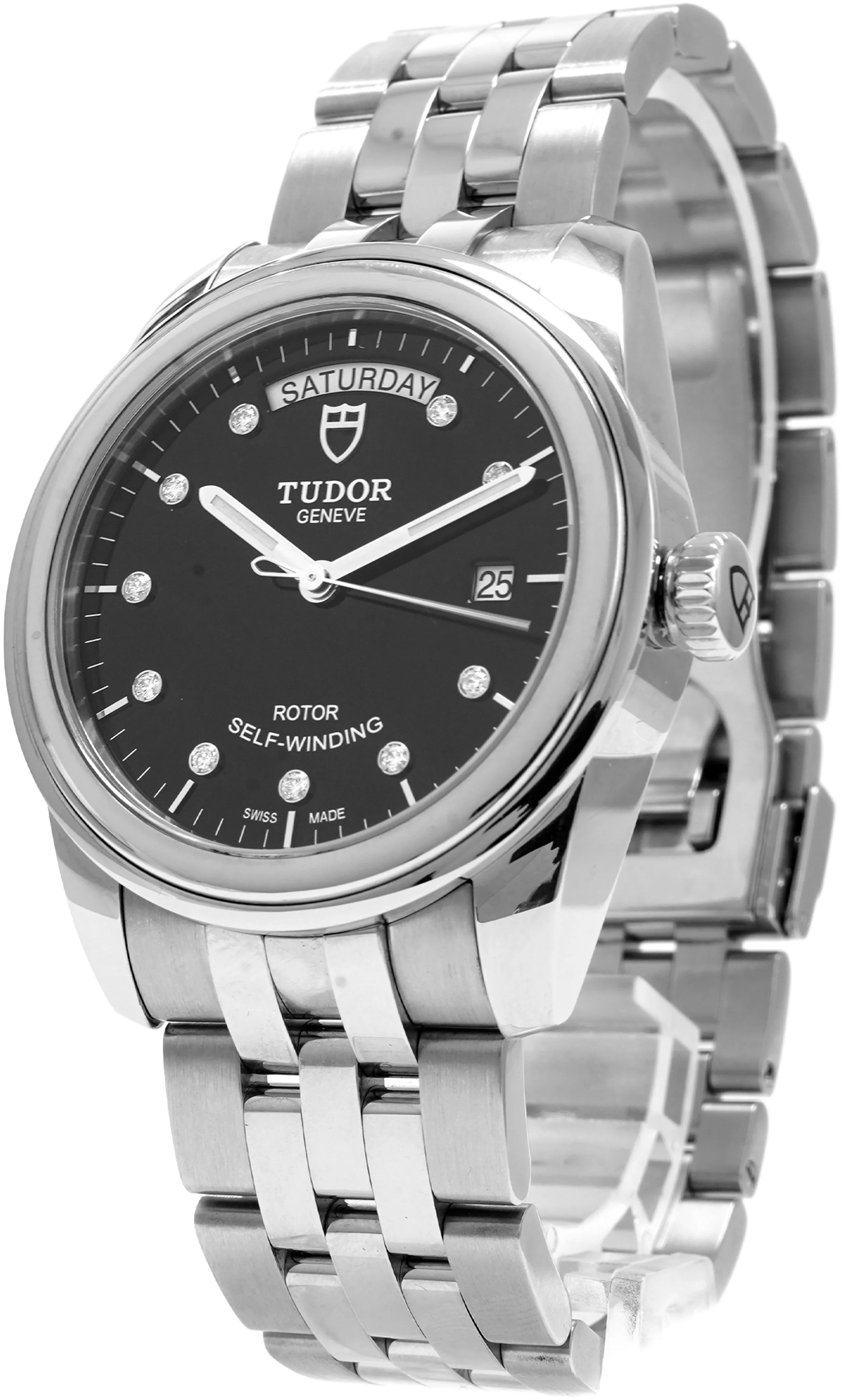 Tudor Glamour 56000-0008 39mm Stainless steel Black 1