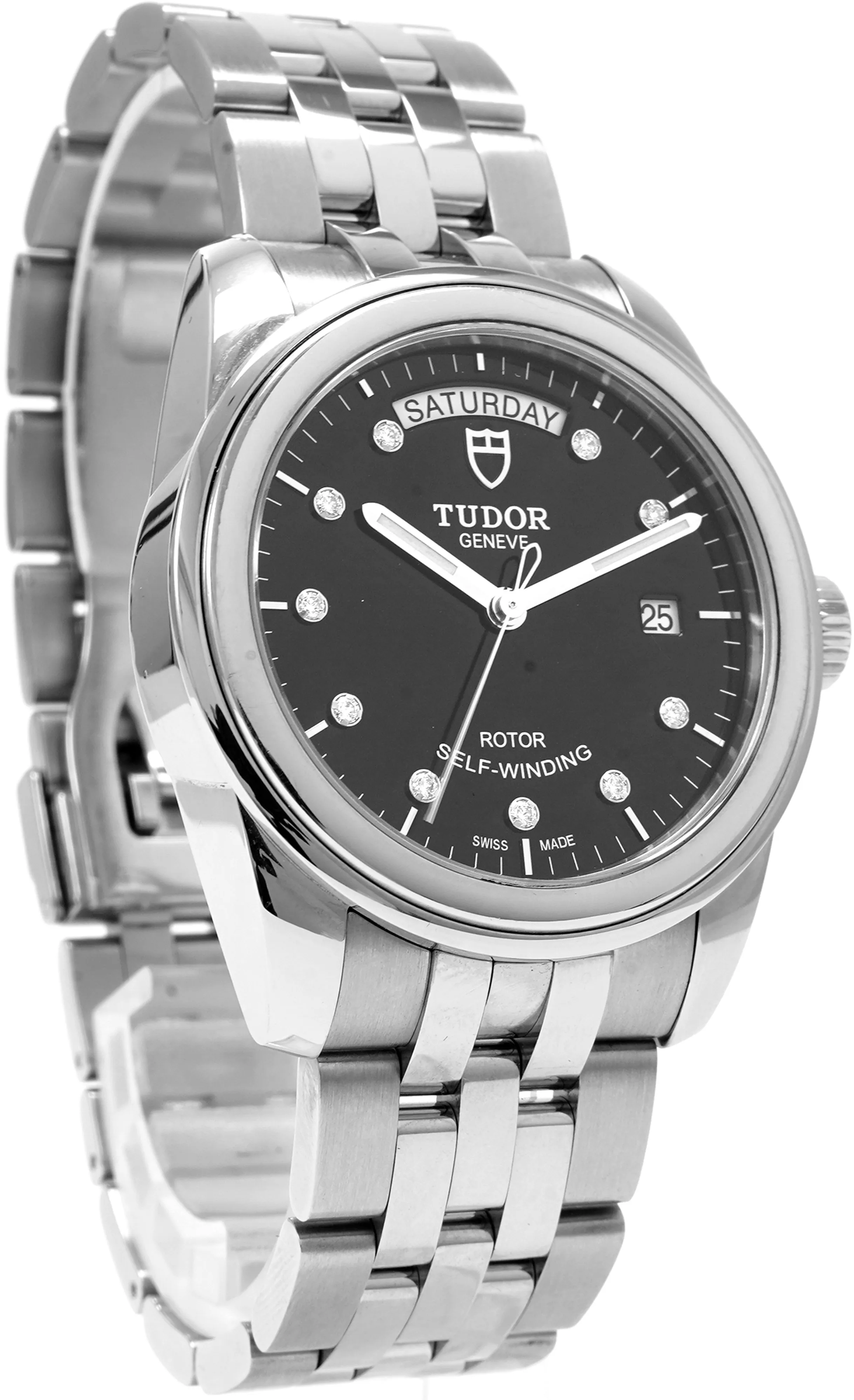 Tudor Glamour 56000-0008 39mm Stainless steel Black 2