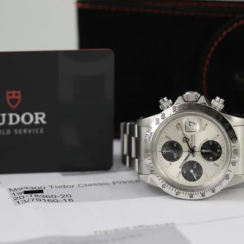 Tudor Oysterdate Big Block 94300 40mm Stainless steel Silver 5