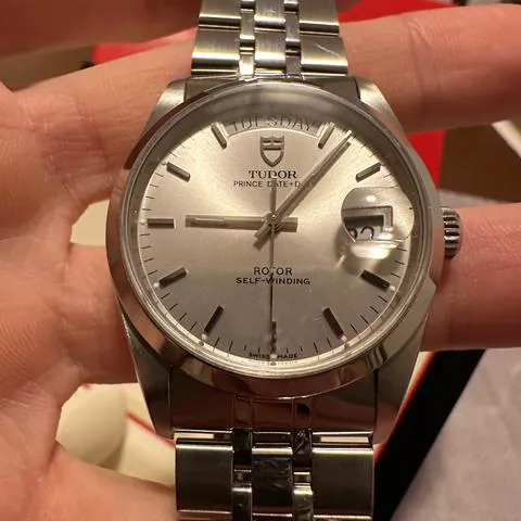 Tudor Prince Date-Day 76200-0009 36mm Steel Silver 9