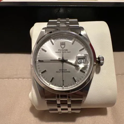 Tudor Prince Date-Day 76200-0009 36mm Steel Silver 5