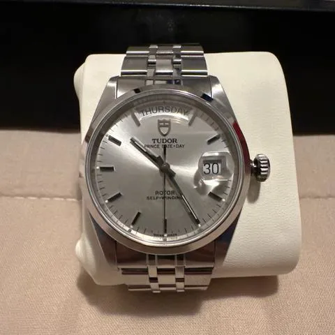 Tudor Prince Date-Day 76200-0009 36mm Steel Silver 12