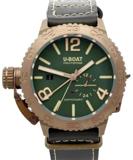 U-Boat Dual Time 9088 Bronze Green