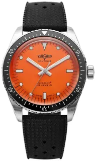 Vulcain Skindiver Nautique 660170A67BAC213 Stainless steel Orange