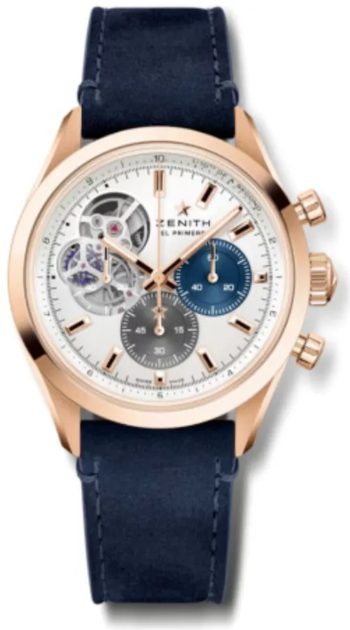 Zenith El Primero 18.3300.3604/69.C922 39.5mm Rose gold Silver 1