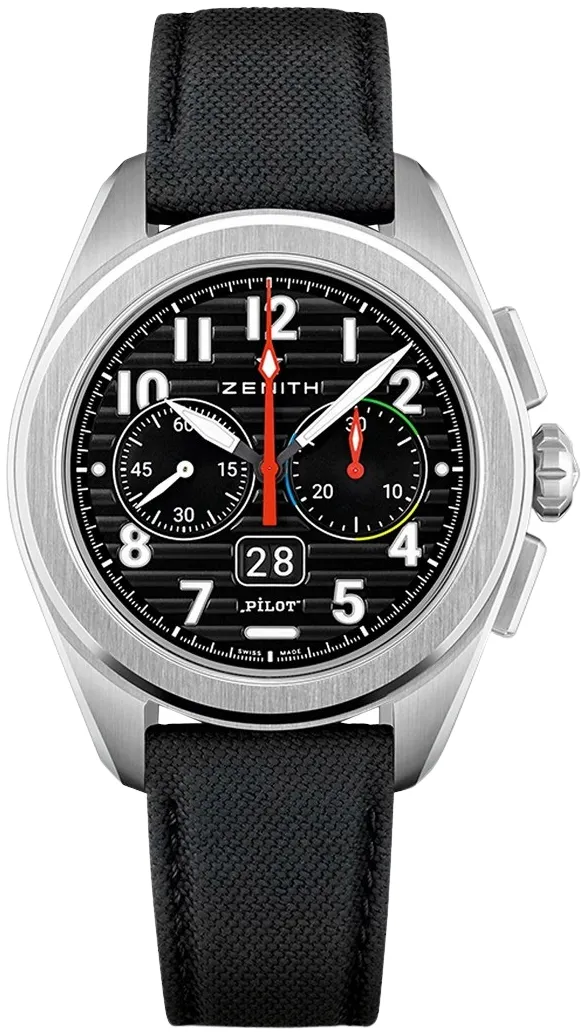 Zenith Pilot 03.4000.3652/21.I001 42.5mm Stainless steel Black