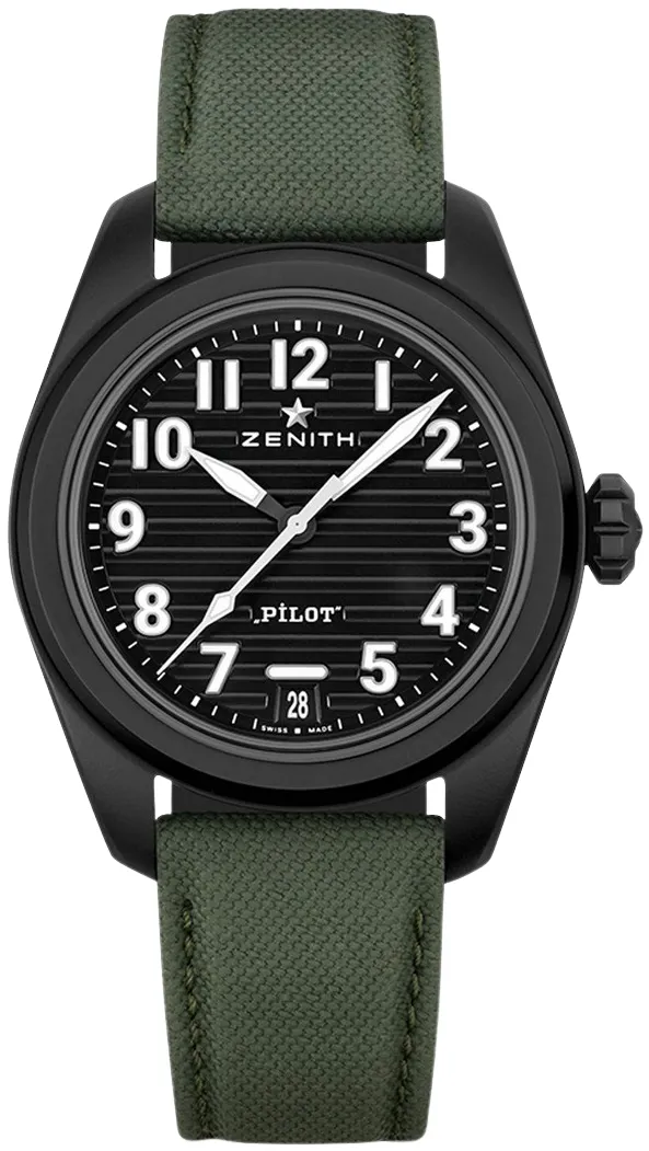 Zenith Pilot 49.4000.3620/21.I001 40mm Black ceramic Black